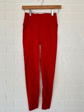 Fabletics SculptknitHigh-Waisted Legging Red Large